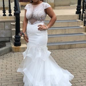 White prom dress